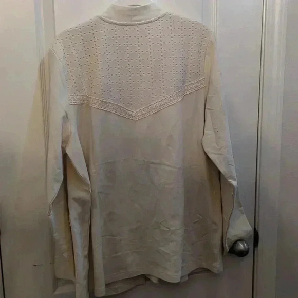 Isaac Mizrahi Live! French Terry Open Front Topper - Picture 7 of 9